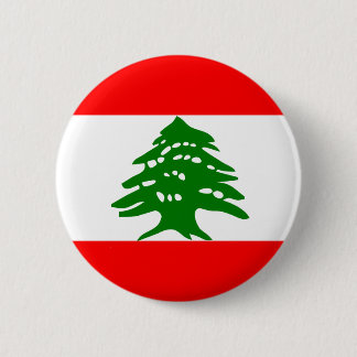 Libanese vlag ronde button 5,7 cm
