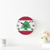 Libanese vlag ronde klok (Huis)