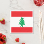 Libanese vlag servet (Insitu)