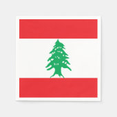 Libanese vlag servet (Voorkant)