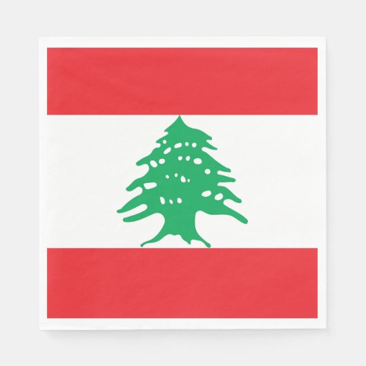 Libanese vlag servet (Voorkant)
