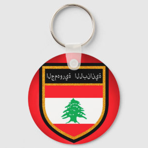 Libanese vlag sleutelhanger