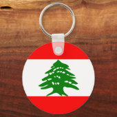 Libanese vlag sleutelhanger (Voorkant)