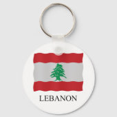 Libanese vlag sleutelhanger (Voorkant)