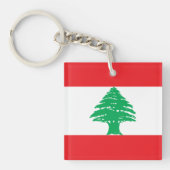 Libanese vlag sleutelhanger (Voorkant)