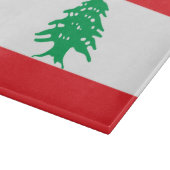 Libanese vlag snijplank (Hoek)