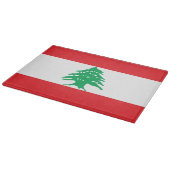 Libanese vlag snijplank (Hoek)