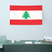 Libanese vlag spandoek (Beurs)