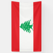 Libanese vlag spandoek (Verticaal)