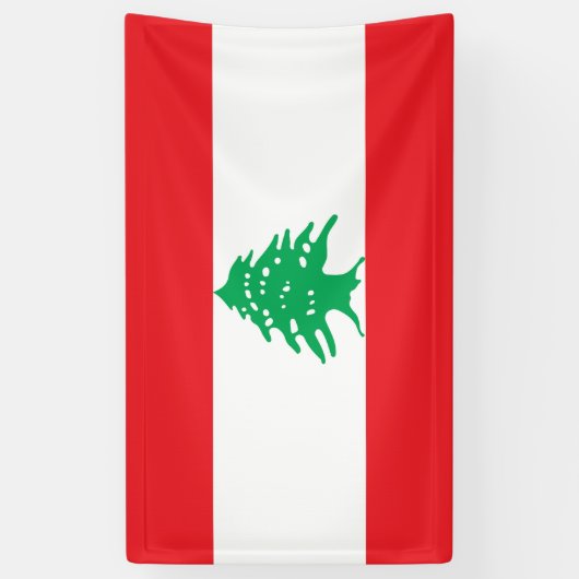 Libanese vlag spandoek (Verticaal)
