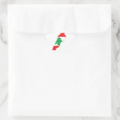 Libanese vlag ster sticker (Tas)