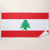 Libanese vlag strandlaken (Voorkant)