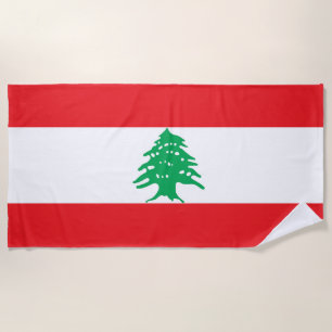 Libanese vlag strandlaken