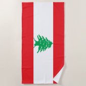 Libanese vlag strandlaken (Voorkant)