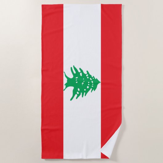 Libanese vlag strandlaken (Voorkant)
