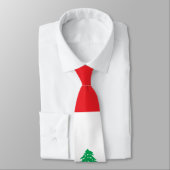 Libanese vlag stropdas (Gebonden)