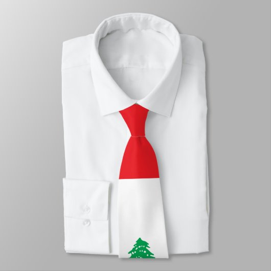 Libanese vlag stropdas (Gebonden)