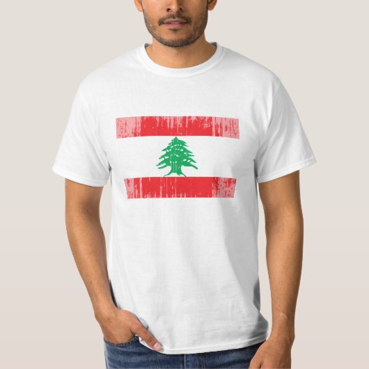 Libanese vlag t-shirt (Voorkant)