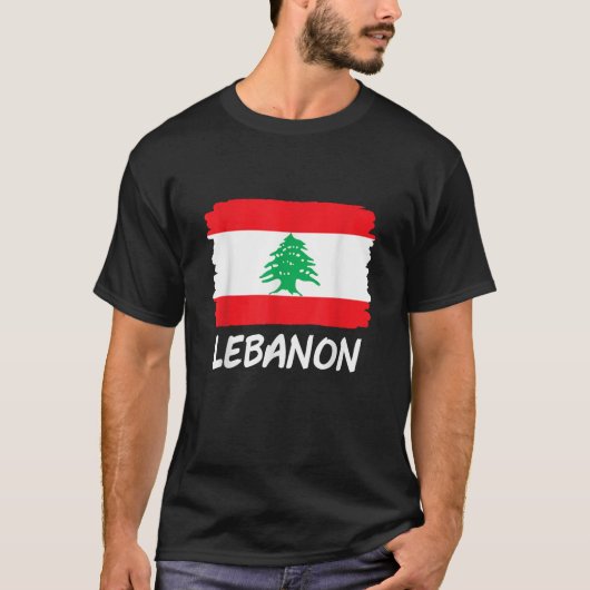 Libanese vlag t-shirt (Voorkant)
