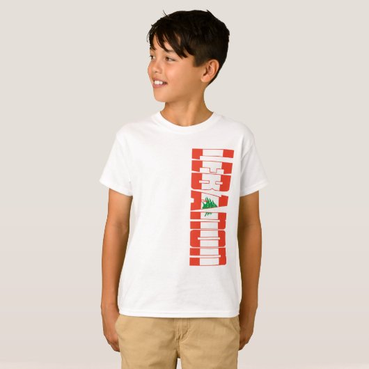 Libanese vlag t-shirt (Voorkant volledig)