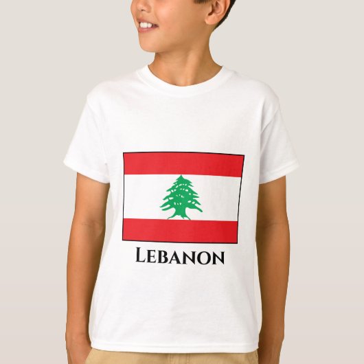 Libanese vlag t-shirt (Voorkant)