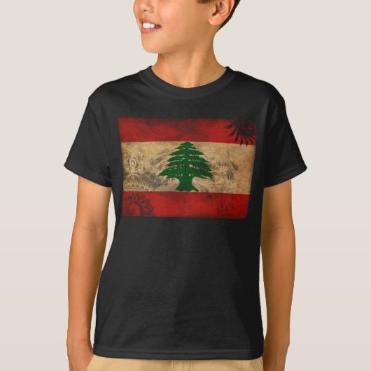 Libanese vlag t-shirt (Voorkant)