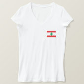 Libanese vlag t-shirt (Design voorkant)