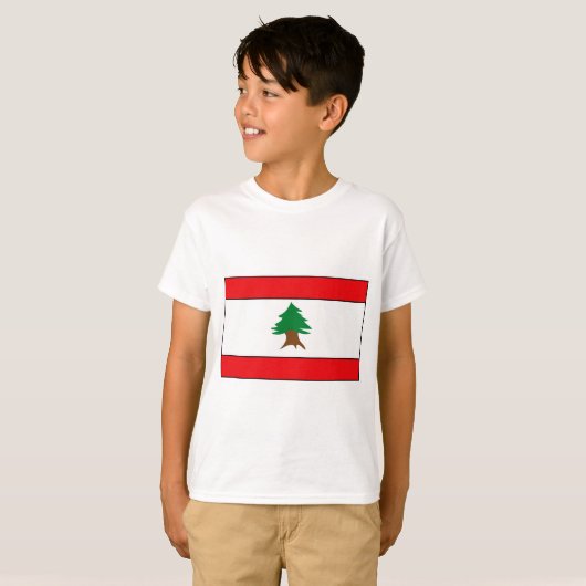 Libanese vlag T-shirts en cadeaus (Voorkant volledig)