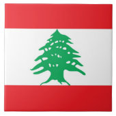 Libanese vlag Tegel Tegeltje (Voorkant)