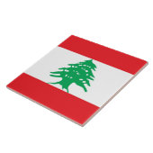 Libanese vlag Tegel Tegeltje (Zijkant)