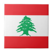 Libanese vlag tegeltje (Voorkant)