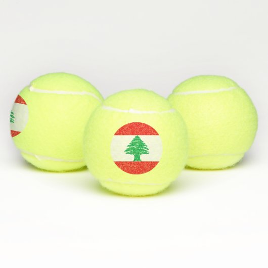 Libanese vlag tennisballen (Multi)