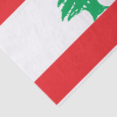 Libanese vlag tissuepapier (Detail)