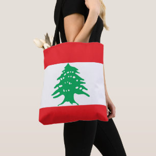 Libanese vlag tote bag