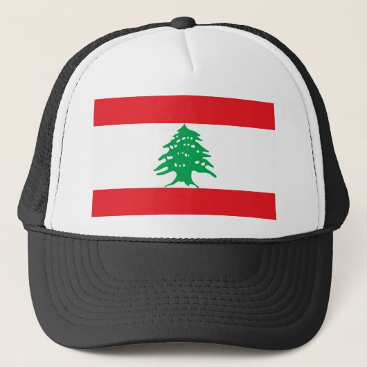 Libanese vlag trucker pet (Voorkant)