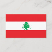 Libanese vlag visitekaartje (Voorkant)