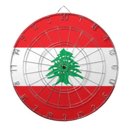 Libanese Vlag (Vlag van Libanon) Dartbord