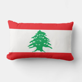 Libanese Vlag (Vlag van Libanon) Kussen