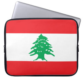 Libanese Vlag (Vlag van Libanon) Laptop Sleeve