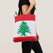 Libanese Vlag, Vlag van Libanon Tote Bag (Dichtbij)