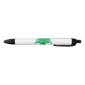 Libanese Vlag (Vlag van Libanon) Zwarte Inkt Pen (Bodem)