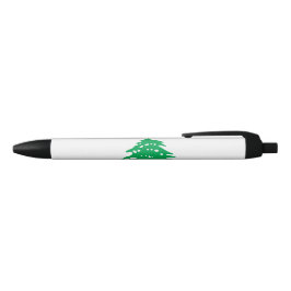 Libanese Vlag (Vlag van Libanon) Zwarte Inkt Pen