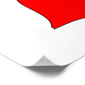 Libanese vlag - volledige grootte poster (Hoek)