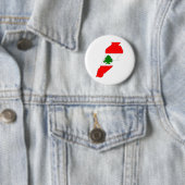 Libanese vlag - volledige grootte ronde button 5,7 cm (In situ)