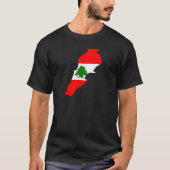 Libanese vlag - volledige grootte t-shirt (Voorkant)