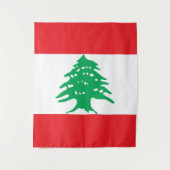 Libanese vlag wandkleed (Voorkant)
