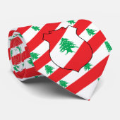 Libanese Vlag & Wapen, Vlag van Libanon Stropdas (Opgerold)
