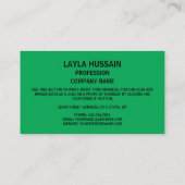 Libanese Vlag & Wapen, Vlag van Libanon Visitekaartje (Achterkant)