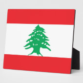 Libanese vlaggenPlaque Fotoplaat (Zijkant)