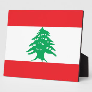 Libanese vlaggenPlaque Fotoplaat